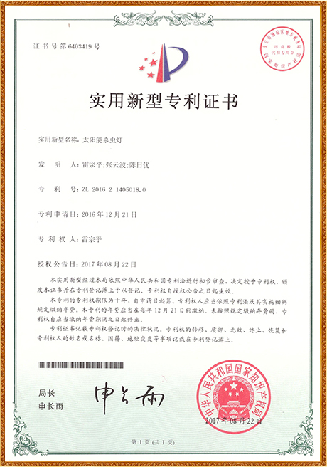 Certificate Of Honor