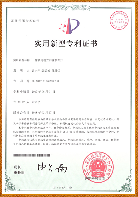 Certificate Of Honor